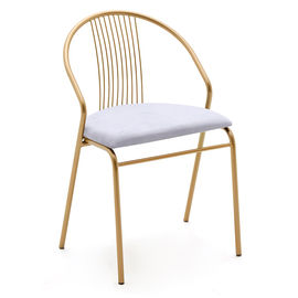 Ekologiczne skórzane krzesło do jadalni z metalową ramą do restauracji / hotelu / domu