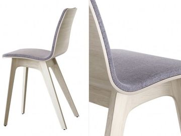 Meble Krzesła z litego drewna / Prosty hotelowy jadalnia Zdeformowane krzesło do jadalni
