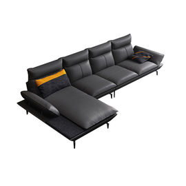 Tkanina Skórzana 3-osobowa nowoczesna sofa do salonu z poduszką