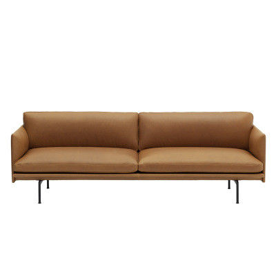 Nordic Small Leather Loft Trzy miejsca 304 Nowoczesna sofa segmentowa