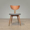 Nowoczesne jadalne krzesła z litego drewna Wygodne z metalowymi stopkami antypoślizgowymi