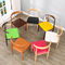 Modne nowoczesne krzesła do jadalni, kolorowe skórzane krzesła do jadalni z drewnianymi nogami