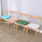 Modne nowoczesne krzesła do jadalni, kolorowe skórzane krzesła do jadalni z drewnianymi nogami