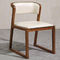 Uniwersalne drewniane krzesła do jadalni ze skórzanymi siedzeniami i oparciem