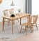 Duży prostokątny drewniany stół do jadalni / stolik kawowy Nowoczesny design