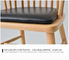 Krzesła ze skóry i litego drewna do jadalni / salonu dostosowane