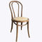 Krzesła z litego drewna z wysokim oparciem / tapicerowane drewniane krzesła do jadalni