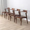 Wygodne krzesła z litego drewna PU ze skóry do użytku w kawiarni / restauracji