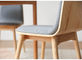 Meble Krzesła z litego drewna / Prosty hotelowy jadalnia Zdeformowane krzesło do jadalni
