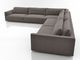 Zaawansowana, dostosowana prosta, duża i mała sofa włoska w kształcie litery L.