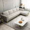 Tkanina Skórzana 3-osobowa nowoczesna sofa do salonu z poduszką