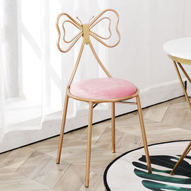 Luksusowe nowoczesne krzesła do jadalni ze skórzanym siedziskiem w kształcie motyla