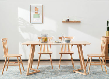 Prostokątny stół z litego drewna, stoły do ​​jadalni w domu / w restauracji