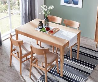 Ekologiczny stół z drewna bukowego Kwadratowy stół Dostosowany kolor / rozmiar