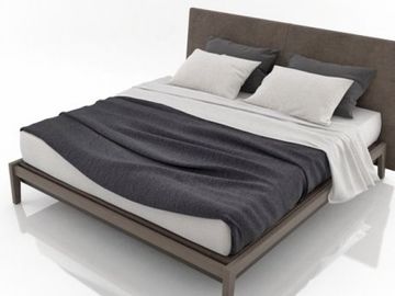 Łóżko z litego drewna na zamówienie z materacem sprężynowym z lateksu naturalnego