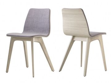 Dostosowane designerskie meble z litego drewna proste krzesło do jadalni w zdeformowanym jadalni