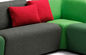 Kolorowa narożna sofa do siedzenia komercyjnego do holu hotelowego / centrum handlowego