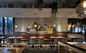 Drewniany skórzany zestaw restauracyjny w stylu stoiska restauracyjnego Meble na zamówienie