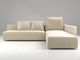 Nordic mała rodzinna kombinacja imperialnej tkaniny z konkubiny sofa nowoczesna prosta sofa do salonu