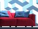 Dostosowana nordycka sofa z tkaniny mała rodzina nowoczesny prosty salon trzyosobowy apartament