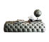 Włoska lekka luksusowa skórzana sofa artystyczna w stylu Pull Pull / amerykański minimalistyczny salon Club Hotel Velvet Sofa