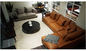 Salon Nowoczesna sofa z szarej tkaniny / Kanapa w kształcie litery L Wygodne uczucie